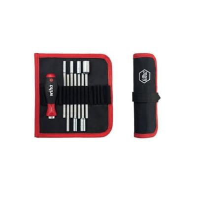 WIHA  Sac &agrave; tournevis de 9 pcs avec lames interchangeables SYSTEM 6