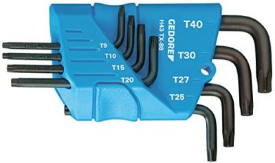 GEDORE  Tx 43-88 Verrou A Douille Lot De 8 Cl&eacute;s Torx De T9 A T40