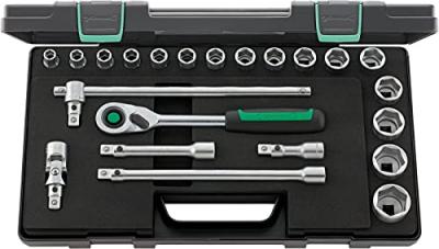 STAHLWILLE Coffret de douilles 1/2 22 pi&egrave;ces 52/16/6QR kn