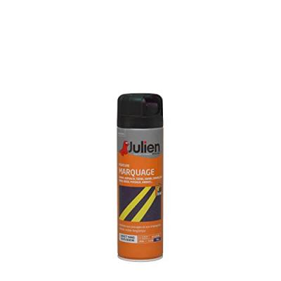 JULIEN Peinture a&eacute;rosol pour Marquage - Mat Noir - 500 ml  Noir