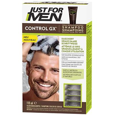 JUST FOR MEN GX Control Shampooing Colorant R&eacute;ducteur de Gris