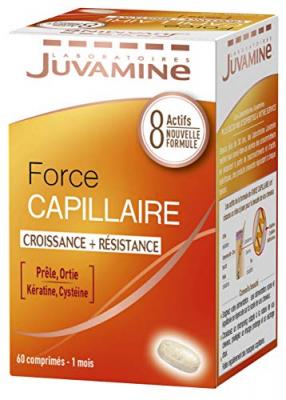 JUVAMINE  - Force Capillaire/Croissance/R&eacute;sistance - K&eacute;ratine - 60 Comprim&eacute;s