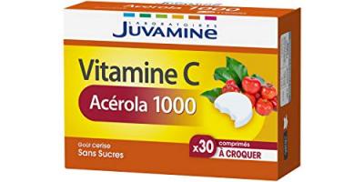 JUVAMINE  - Vitamine C Ac&eacute;rola 1000mg - 30 Comprim&eacute;s &agrave; croquer