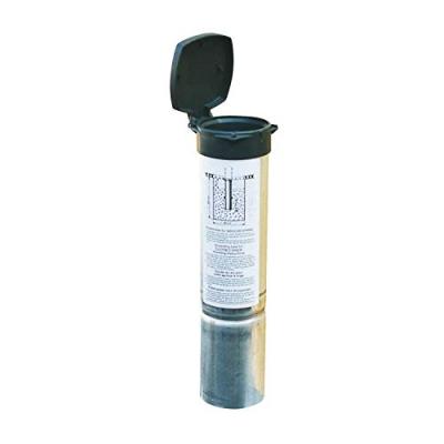 JUWEL Douille de sol en aluminium &oslash; 55 mm pour s&eacute;choir parapluie avec couvercle &eacute;tanche - 
