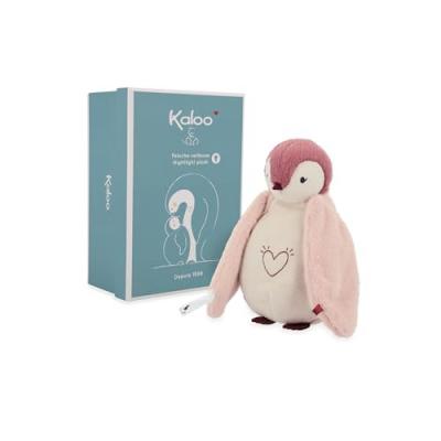 KALOO Peluche veilleuse - Manchot rose 