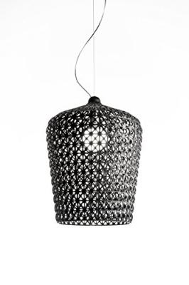 KARTELL  Kabuki, Lampe &agrave; Suspension, Noir Opaques
