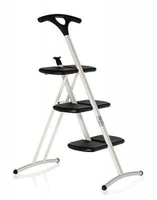 KARTELL  escabeau tiramisu' (blanc - acier et polypropyl&egrave;ne)