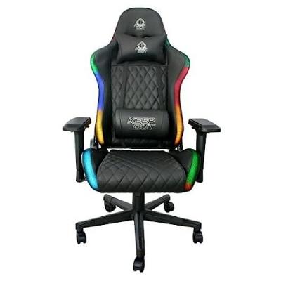 KEEP OUT Chaise de jeu  XSPRO-RGB 180&ordm; Noir