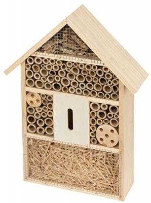 KERBL H&ocirc;tel &agrave; insectes en bois 27.5 x 9 x 39.5  Multicolor