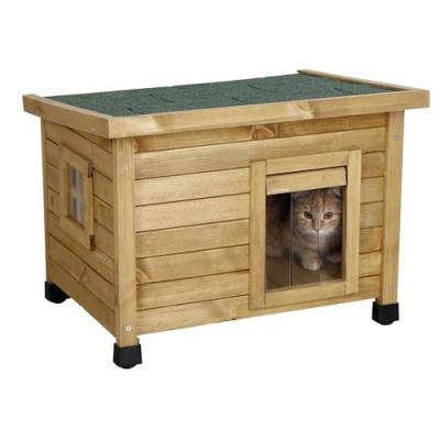 KERBL  maison pour chat rustica 57x42x45cm - bois