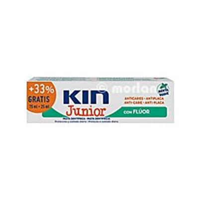 KIN  Junior dentifrice Junior p&acirc;te de menthe douce 75ml+25ml