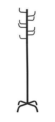 Porte-manteau en acier noir 175 cm design a1007615