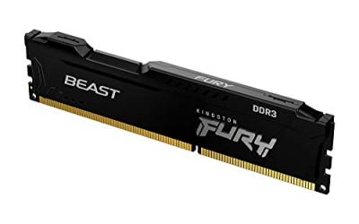 KINGSTON  fury beast kf318c10bb/8 8 go 1866mhz ddr3 cl10 noir