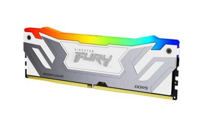 KINGSTON  Technology FURY 24Go 8400MT/s DDR5 CL40 CUDIMM Renegade RGB Blanc XMP - Neuf