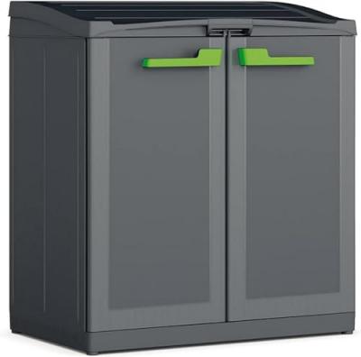 KETER  Armoire de recyclage Moby Compact Recycling System Gris graphite