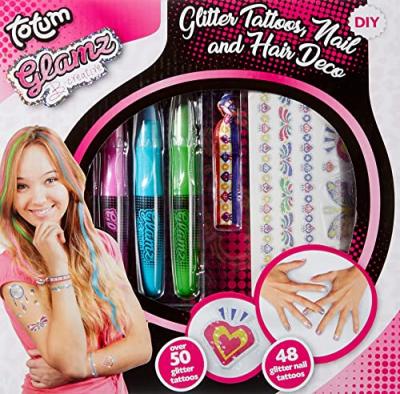 GENERIQUE Totum Creative Set Tattoo Nails And Glamz Hair 25x25 Cm Clair