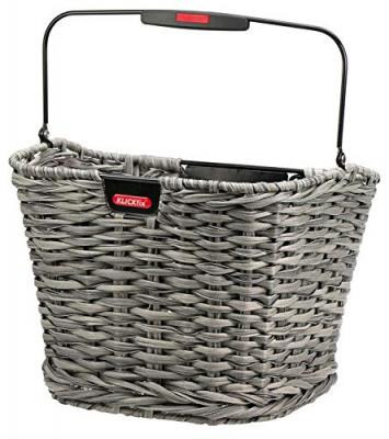 KLICKFIX  Hinterradkorb-2128052620 Mixte-Adulte, Noir, 34x25x27cm