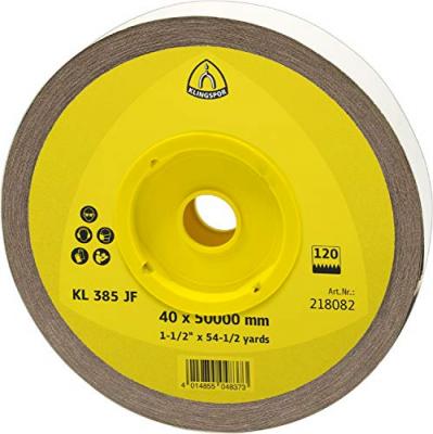 KLINGSPOR Rouleau toile corindon KL 385 JF Ht. 115 x L. 5000 mm Gr 80 - 278790