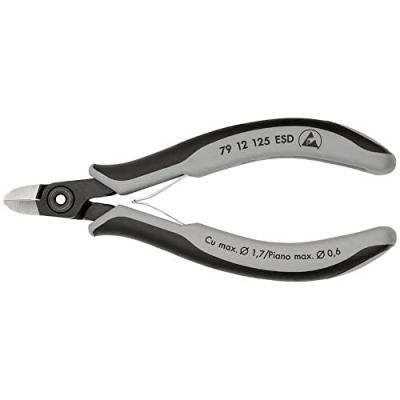 KNIPEX Pince Coupante &Eacute;lectronique Renforc&eacute;e 125mm - Avec Ressort - Esd