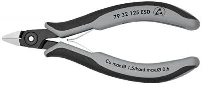 KNIPEX Pince Coupante T&ecirc;te Pointue Petit Biseau 125mm - Avec Ressort - Esd