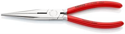 KNIPEX Pince &Agrave; Becs Demi-ronds 200mm Avec Tranchant - Gainage Pvc - Chrom&eacute;e