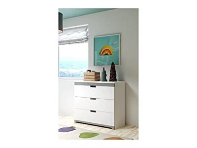 KOCOT KIDS Tomi Commode d'enfant, Blanc, 90,5x45x100