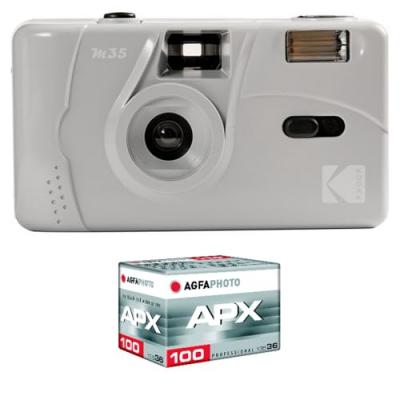 KODAK M35 - Appareil Photo Rechargeable 35mm, Objectif Grand Angle Fixe, Viseur optique , Flash Integre, Pile AAA