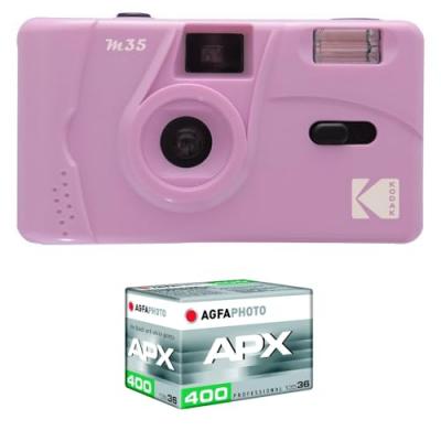 KODAK M35 - Appareil Photo Rechargeable 35mm, Objectif Grand Angle Fixe, Viseur optique , Flash Integre, Pile AAA