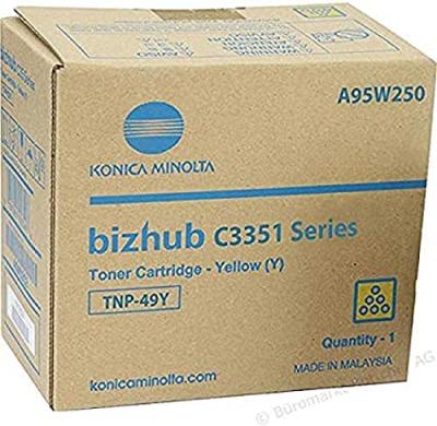 KONICA MINOLTA  A95W250 Cartouche de toner Compatible Jaune 1 pi&egrave;ce(s)