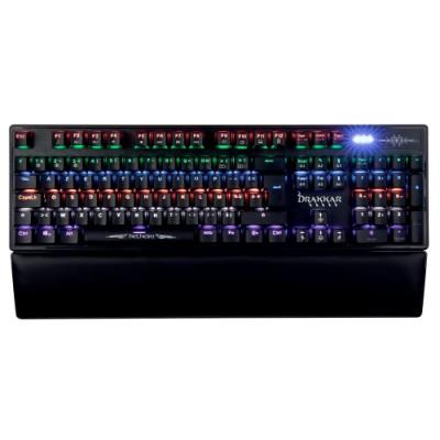 DRAKKAR Clavier Konix  Helheim Mk Avec Fil Jeux RGB AZERTY Noir