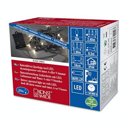 KONSTSMIDE  Christmas Guirlande lumineuse LED Martin &agrave; 20 lampes
