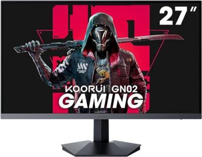  Ecran Pc Gamer 27 Pouces KOORUI 1920 x 1080p, DCI-P3 90%, SRGB 100%, HDMI, DisplayPort, VESA 75x75 