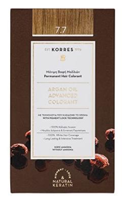 KORRES Coloration permanente naturelle  huile d argan 7.7 blond marron