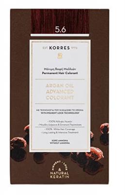 KORRES Coloration permanente  huile d argan 5.6 chatin clair magenta
