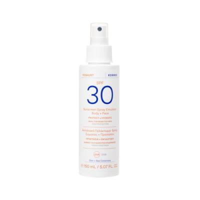 KORRES  Yoghurt &Eacute;mulsion Solaire Corps & Visage SPF30 150 ml - Spray 150 ml