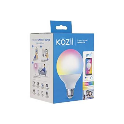 KOZII Ampoule Connect&eacute;e SMD E27 1521 lumens G95, &eacute;clairage blancs + couleurs