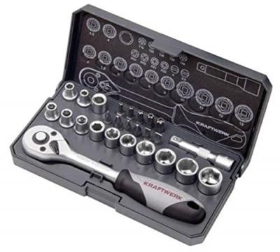 KRAFTWERK Coffret de douilles Basic Line 1/4 - 26 pi&egrave;ces - 204.100.000