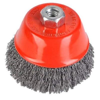KREATOR  - Brosse M&eacute;tallique Rotative Soucoupe &Oslash; 100 Mm Pour Meuleuse