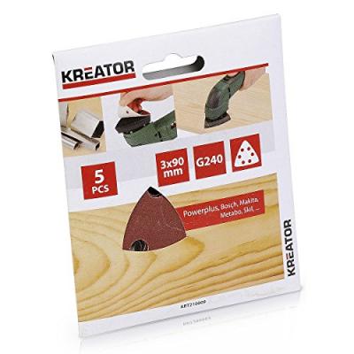 KREATOR  KRT210009-5 uds. lija triangular 3x90 g240