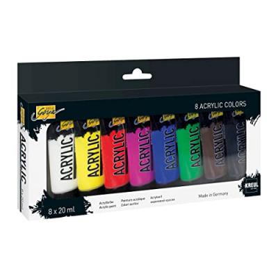 KREUL C. acrylfarbe solo goya acrylic, 20 ml, 8er-set - par 1 - peinture acrylique, c. 84171