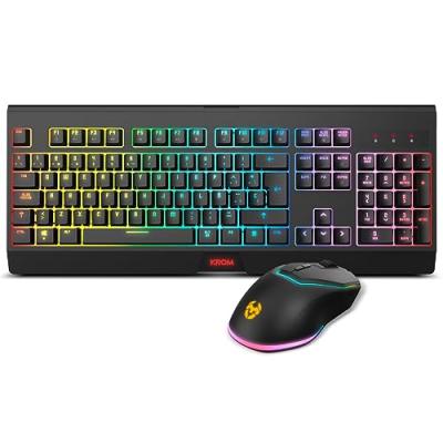 KROM Ensemble Clavier  NXKBLSP Noir Multicouleur Espagnol Qwerty