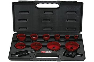 KS TOOLS Coffret de 10 scies cloche KS, 19-22-29-35-38-44-51-57-65-67 mm