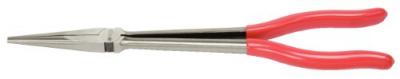 KS TOOLS  pince &eacute;lectronique extra-longue &agrave; bec demi-rond droit, 270mm