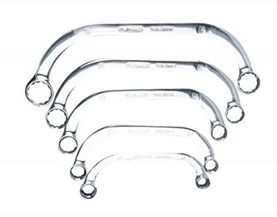 KS TOOLS Kstools - Jeu de cl&eacute;s polygonales demi-lune, 5 pcs (518.0850)