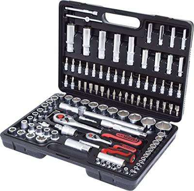 KS TOOLS Coffret de douilles et embouts F6 1/4'' - 1/2'' - CHROMEmat - 108 pcs