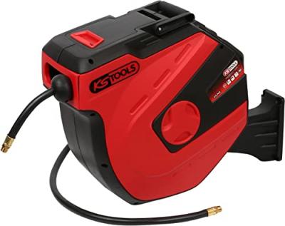 KS TOOLS Enrouleur de tuyau d'air et d'eau - Mural - 15m - 3/8 pouce - 515.3445
