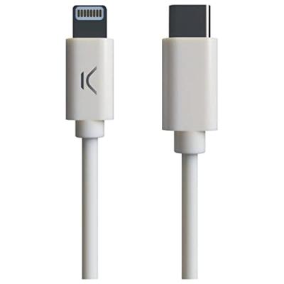 KSIX C&acirc;ble USB-C vers Lightning  MFI (1 m) Blanc
