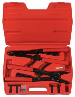 KS TOOLS Coffret de pince &agrave; circlips int&eacute;rieur et ext&eacute;rieur, 14 pi&egrave;ces