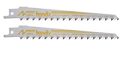 KWB  Lames de scies sabre, pour le travail du bois, acier au carbone HCS - 576600