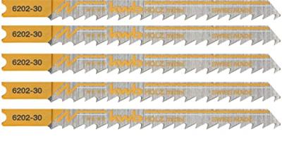 KWB  Lames de scies sauteuses, pour le travail du bois, bi-m&eacute;tal, moyen - 620235